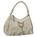 GUCCI GuccissimaGG Abbey Shoulder Bag Leather Ivory Gold 190525 Auth 196160A-1