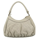 GUCCI GuccissimaGG Abbey Shoulder Bag Leather Ivory Gold 190525 Auth 196160A-3