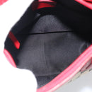 GUCCI GG Canvas Hand Bag Black Red 000.0856 Auth 196161A-11