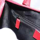GUCCI GG Canvas Hand Bag Black Red 000.0856 Auth 196161A-20