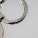 GUCCI Interlocking G Key Ring Metal Silver Auth 196162A-10