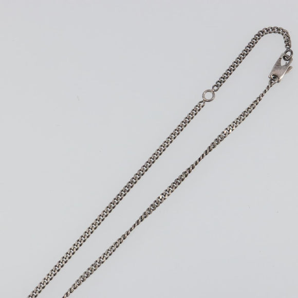 GUCCI Interlocking G Necklace Ag925 Silver Auth 196163A