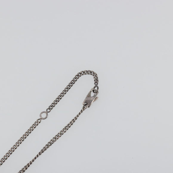 GUCCI Interlocking G Necklace Ag925 Silver Auth 196163A