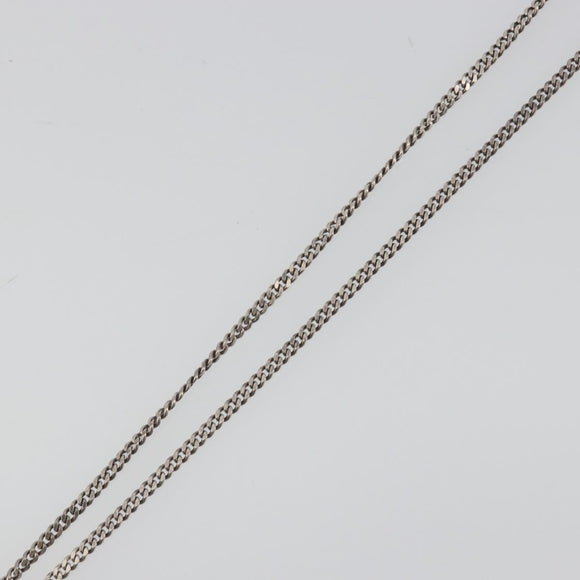 GUCCI Interlocking G Necklace Ag925 Silver Auth 196163A