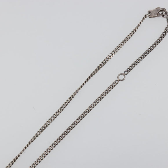 GUCCI Interlocking G Necklace Ag925 Silver Auth 196163A