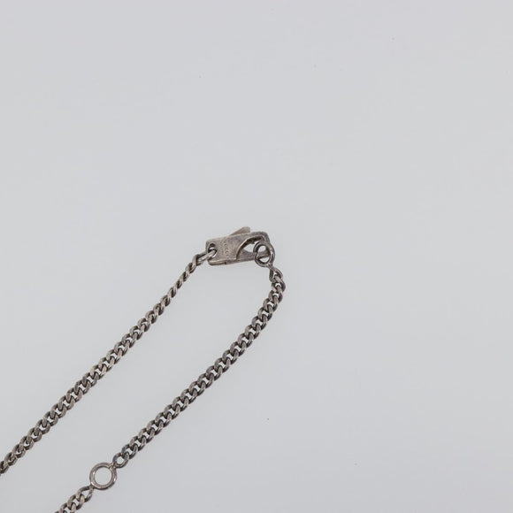 GUCCI Interlocking G Necklace Ag925 Silver Auth 196163A