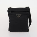 PRADA Shoulder Bag Nylon 4 Set Brown Black Auth 196164-23