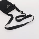 PRADA Shoulder Bag Nylon 4 Set Brown Black Auth 196164-26