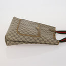 GUCCI GG Canvas GG Supreme Web Sherry Line Hand Bag PVC 3 Set Beige Auth 196165-11