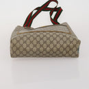 GUCCI GG Canvas GG Supreme Web Sherry Line Hand Bag PVC 3 Set Beige Auth 196165-15
