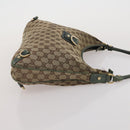 GUCCI GG Canvas GG Supreme Web Sherry Line Hand Bag PVC 3 Set Beige Auth 196165-19
