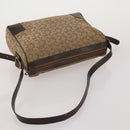 CELINE Macadam Canvas Shoulder Bag PVC Leather 3 Set Brown Beige Auth 196166-13