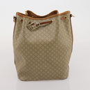 CELINE Macadam Canvas Shoulder Bag PVC Leather 3 Set Brown Beige Auth 196166-18