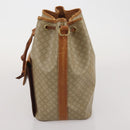 CELINE Macadam Canvas Shoulder Bag PVC Leather 3 Set Brown Beige Auth 196166-19