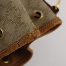 CELINE Macadam Canvas Shoulder Bag PVC Leather 3 Set Brown Beige Auth 196166-21