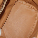 CELINE Macadam Canvas Shoulder Bag PVC Leather 3 Set Brown Beige Auth 196166-23