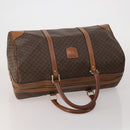 CELINE Macadam Canvas Shoulder Bag PVC Leather 3 Set Brown Beige Auth 196166-5