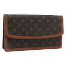 LOUIS VUITTON Monogram Pochette Dam Clutch Bag M51810 LV Auth 196174-1