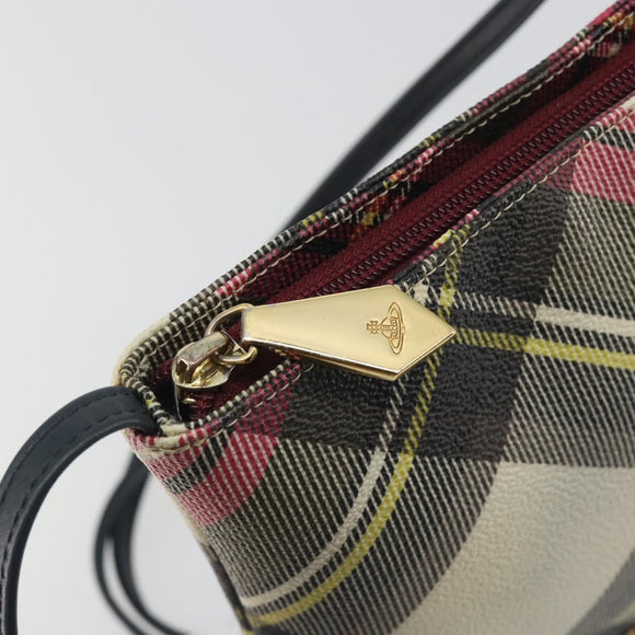 Vivienne Westwood Shoulder Bag PVC Leather Pink Gold Tone Auth 196175