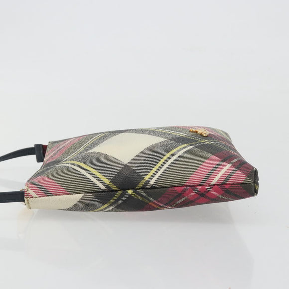 Vivienne Westwood Shoulder Bag PVC Leather Pink Gold Tone Auth 196175