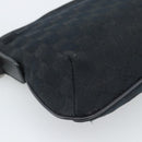 GUCCI GG Canvas Shoulder Bag Black Silver 189749 Auth 196176-13