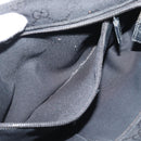 GUCCI GG Canvas Shoulder Bag Black Silver 189749 Auth 196176-22