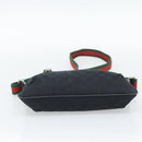 GUCCI GG Canvas Shoulder Bag Black Silver 189749 Auth 196176-9