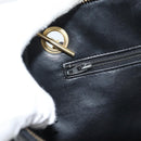 CHANEL Matelasse Chain Shoulder Bag Lamb Skin Black Gold Tone CC Auth 196177-22