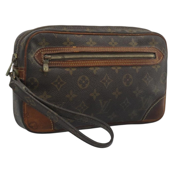 LOUIS VUITTON Monogram Marly Dragonne GM Clutch Bag M51825 LV Auth 196178