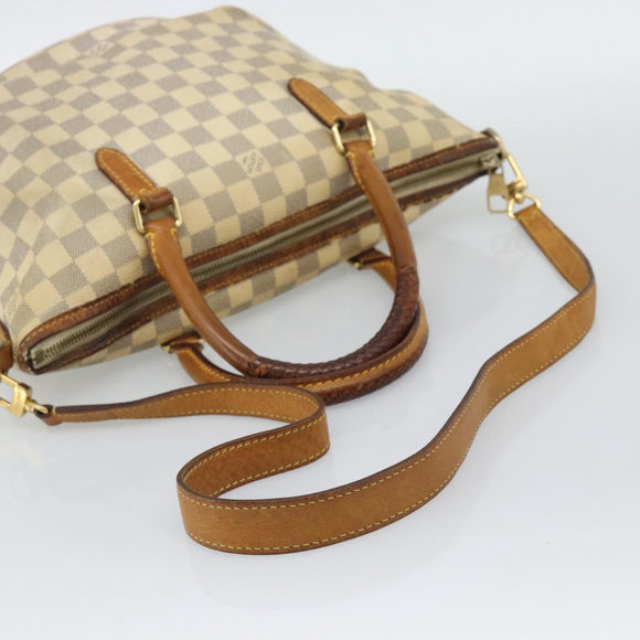 LOUIS VUITTON Damier Azur Riviera PM Tote Bag N48250 LV Auth 196179