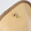 GUCCI GG Supreme Web Sherry Line Clutch Bag PVC Beige Gold Tone Auth 196180-14