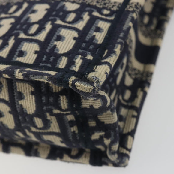 Christian Dior Trotter Book Tote Mini Vertical Phone Bag Navy Auth 196183A