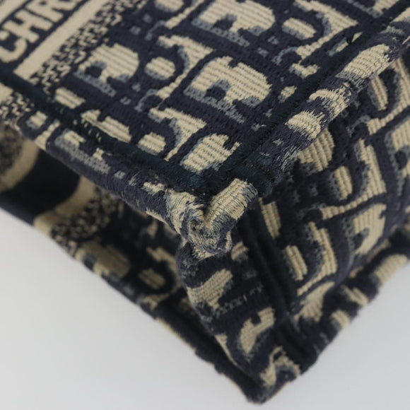Christian Dior Trotter Book Tote Mini Vertical Phone Bag Navy Auth 196183A
