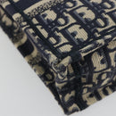 Christian Dior Trotter Book Tote Mini Vertical Phone Bag Navy Auth 196183A-15