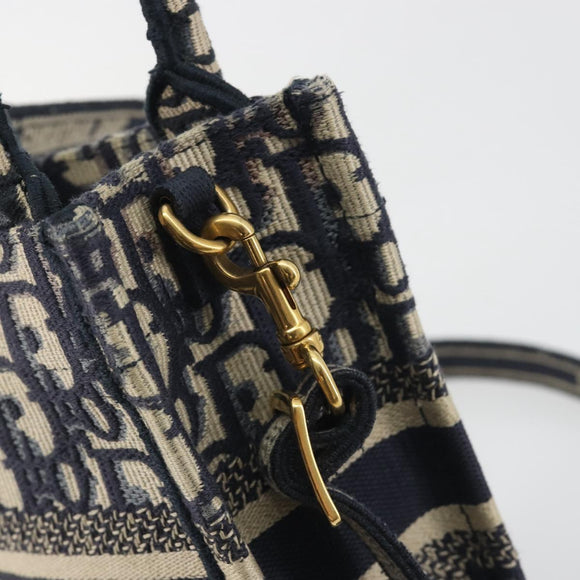 Christian Dior Trotter Book Tote Mini Vertical Phone Bag Navy Auth 196183A