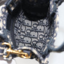 Christian Dior Trotter Book Tote Mini Vertical Phone Bag Navy Auth 196183A-18