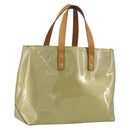 LOUIS VUITTON Monogram Vernis Reade PM Hand Bag Gris M91145 LV Auth 196185-1
