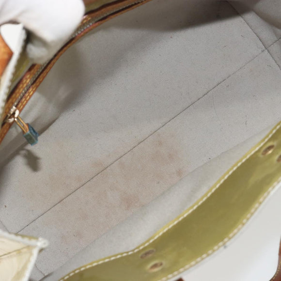 LOUIS VUITTON Monogram Vernis Reade PM Hand Bag Gris M91145 LV Auth 196185