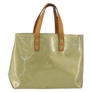 LOUIS VUITTON Monogram Vernis Reade PM Hand Bag Gris M91145 LV Auth 196185-13