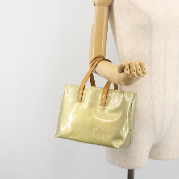 LOUIS VUITTON Monogram Vernis Reade PM Hand Bag Gris M91145 LV Auth 196185