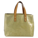 LOUIS VUITTON Monogram Vernis Reade PM Hand Bag Gris M91145 LV Auth 196185-2