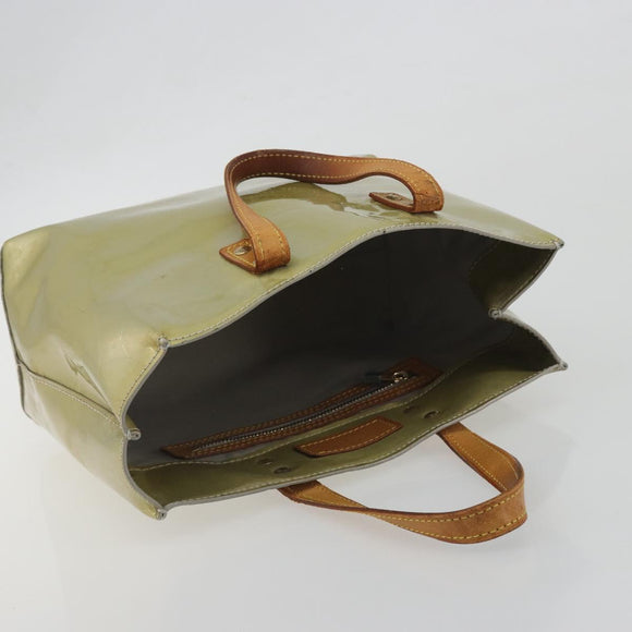 LOUIS VUITTON Monogram Vernis Reade PM Hand Bag Gris M91145 LV Auth 196185