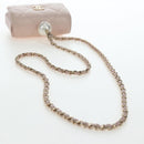 CHANEL Matelasse Chain Shoulder Pouch Caviar Skin Pink Gold Tone CC Auth 196186V-8