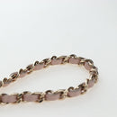 CHANEL Matelasse Chain Shoulder Pouch Caviar Skin Pink Gold Tone CC Auth 196186V-9