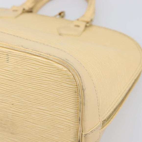 LOUIS VUITTON Epi Alma Hand Bag Vanilla M5214A LV Auth 196188