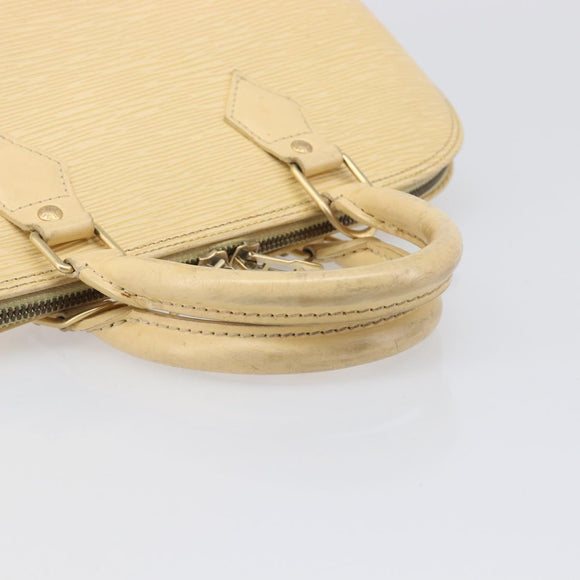 LOUIS VUITTON Epi Alma Hand Bag Vanilla M5214A LV Auth 196188