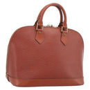LOUIS VUITTON Epi Alma Hand Bag Brown M52143 LV Auth 196190-1
