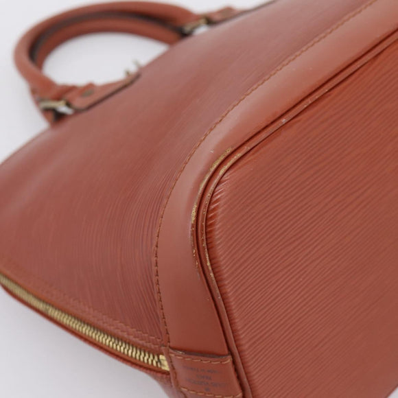 LOUIS VUITTON Epi Alma Hand Bag Brown M52143 LV Auth 196190
