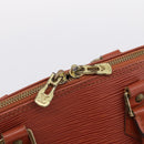 LOUIS VUITTON Epi Alma Hand Bag Brown M52143 LV Auth 196190-10