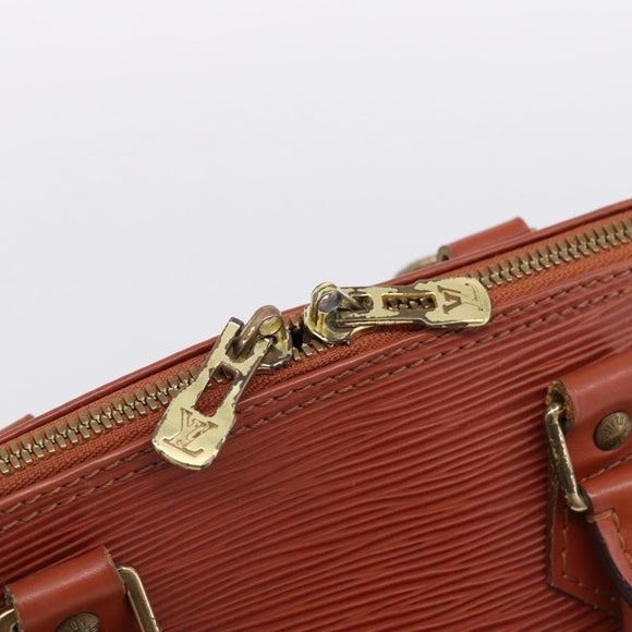 LOUIS VUITTON Epi Alma Hand Bag Brown M52143 LV Auth 196190